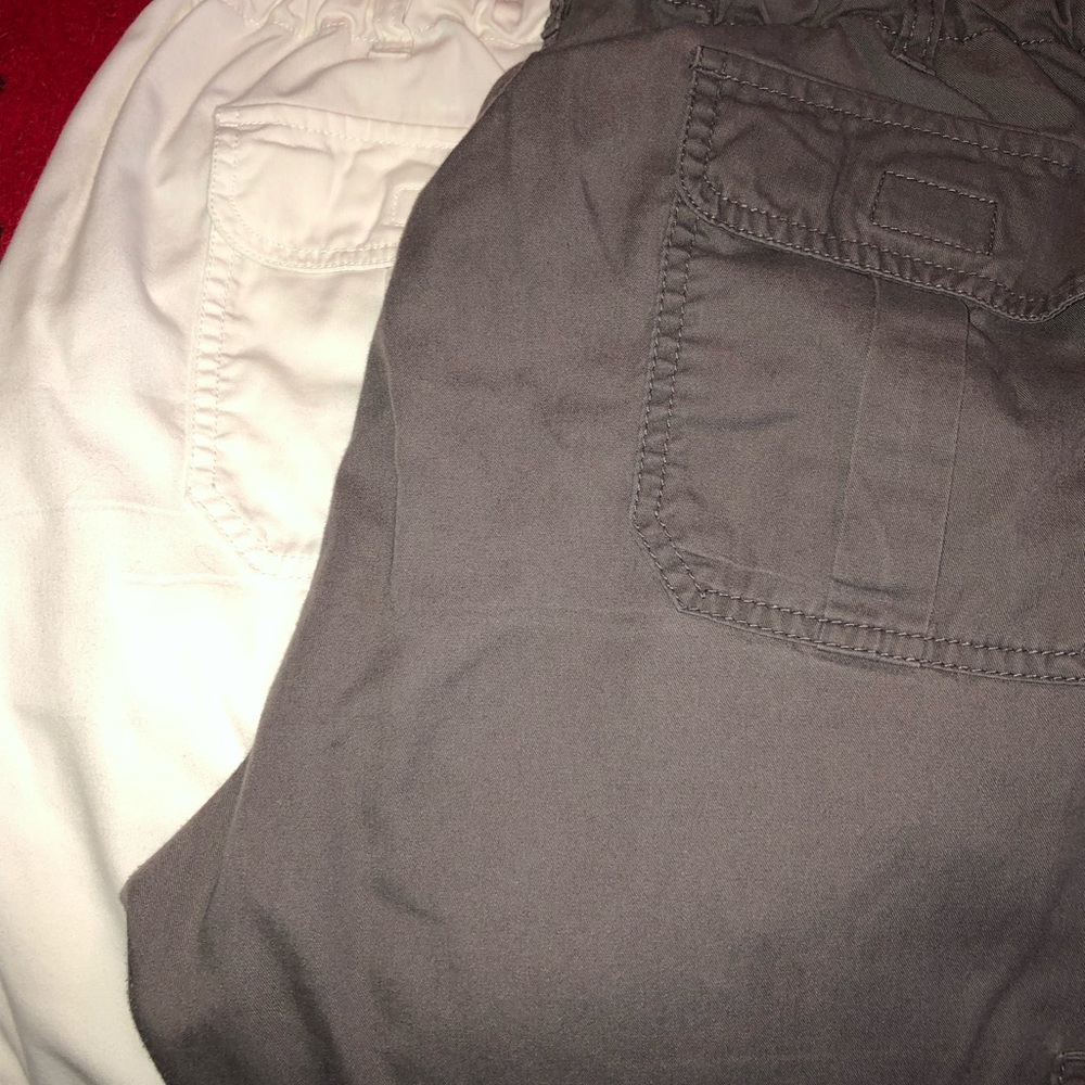 Koi 701p white & gray scrub pants